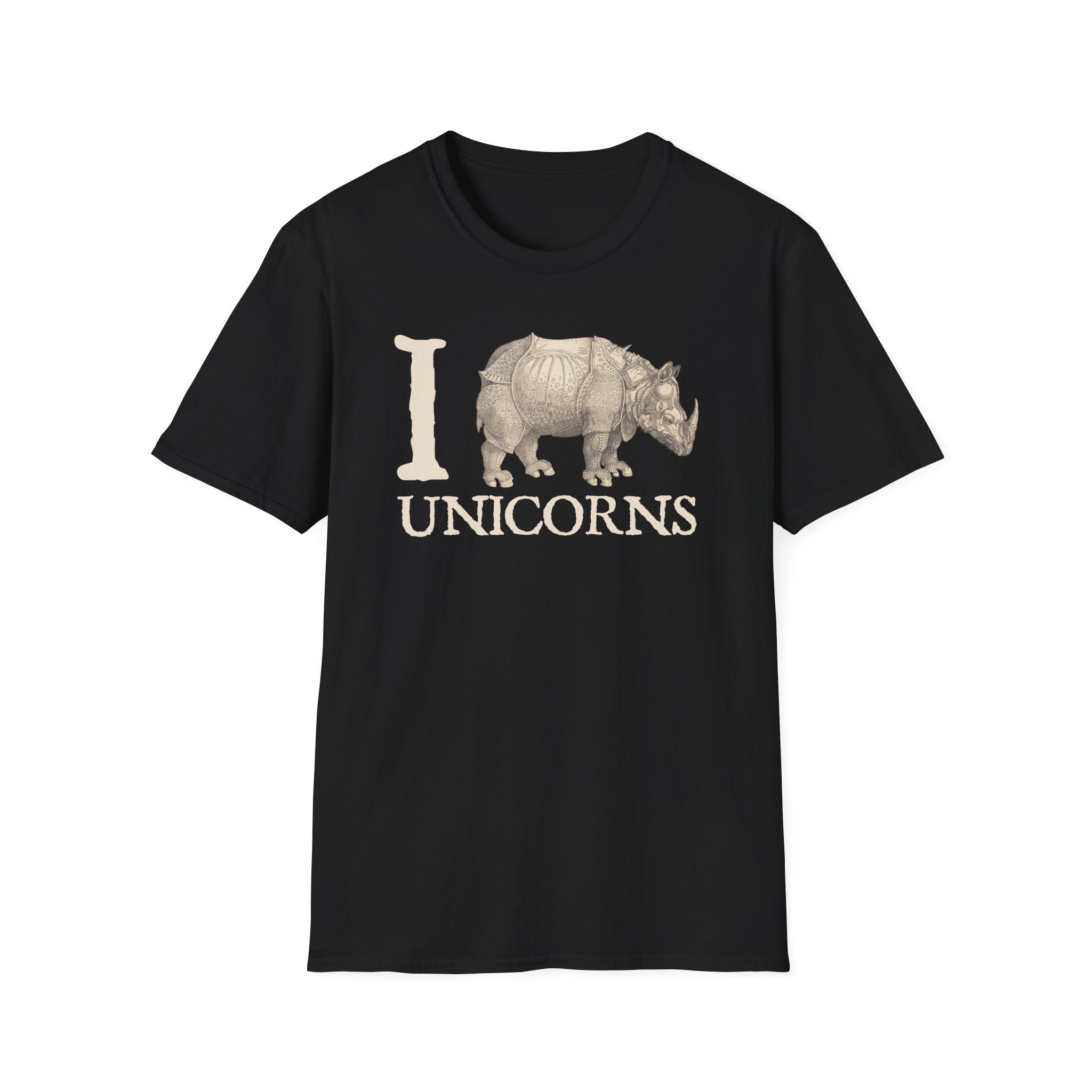 I Love Unicorns Rhinoceros Vintage Tee