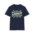 Retro "is means is" Graphic T-Shirt — Vintage Sunburst Casual Tee