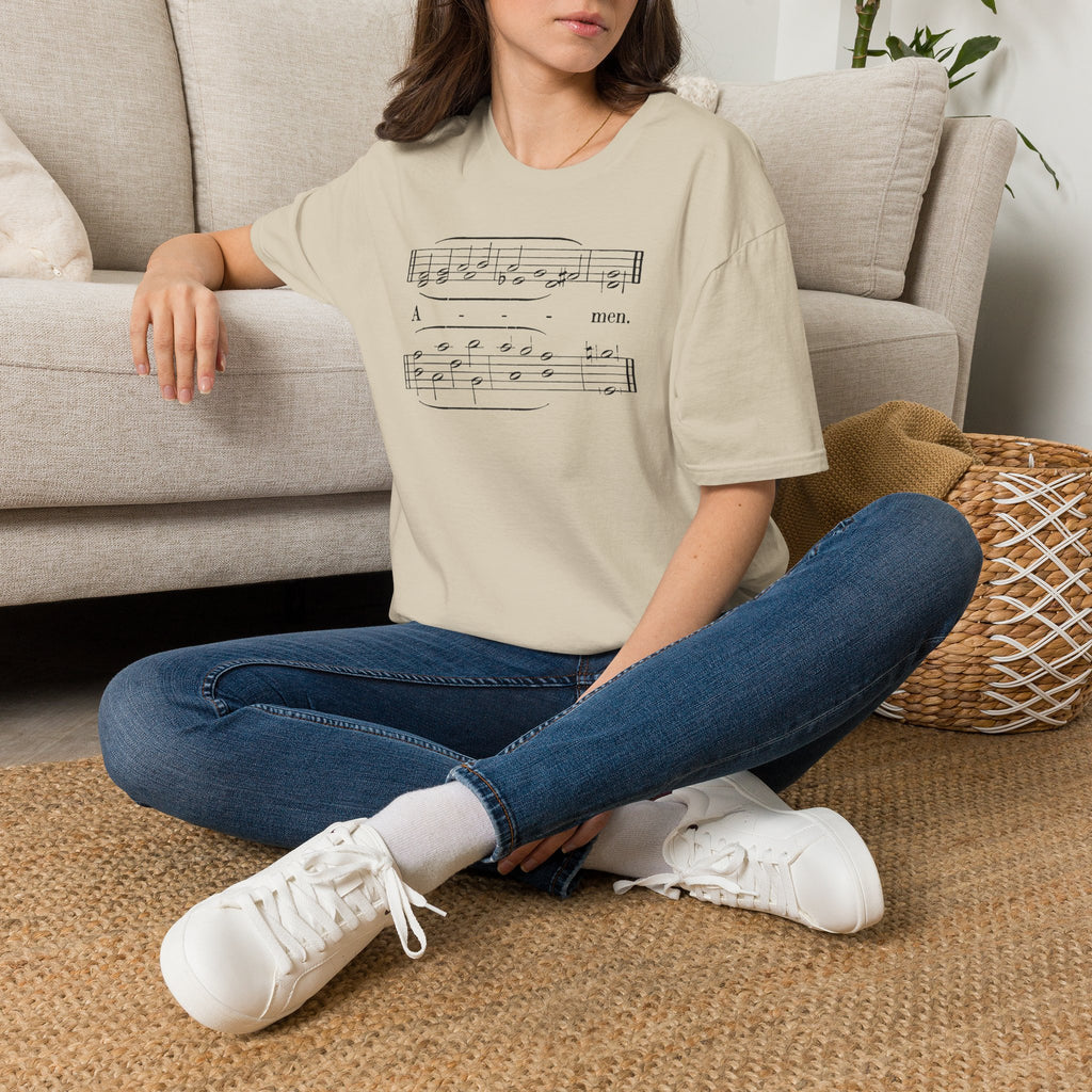 THE Amen Music Sheet T‑Shirt