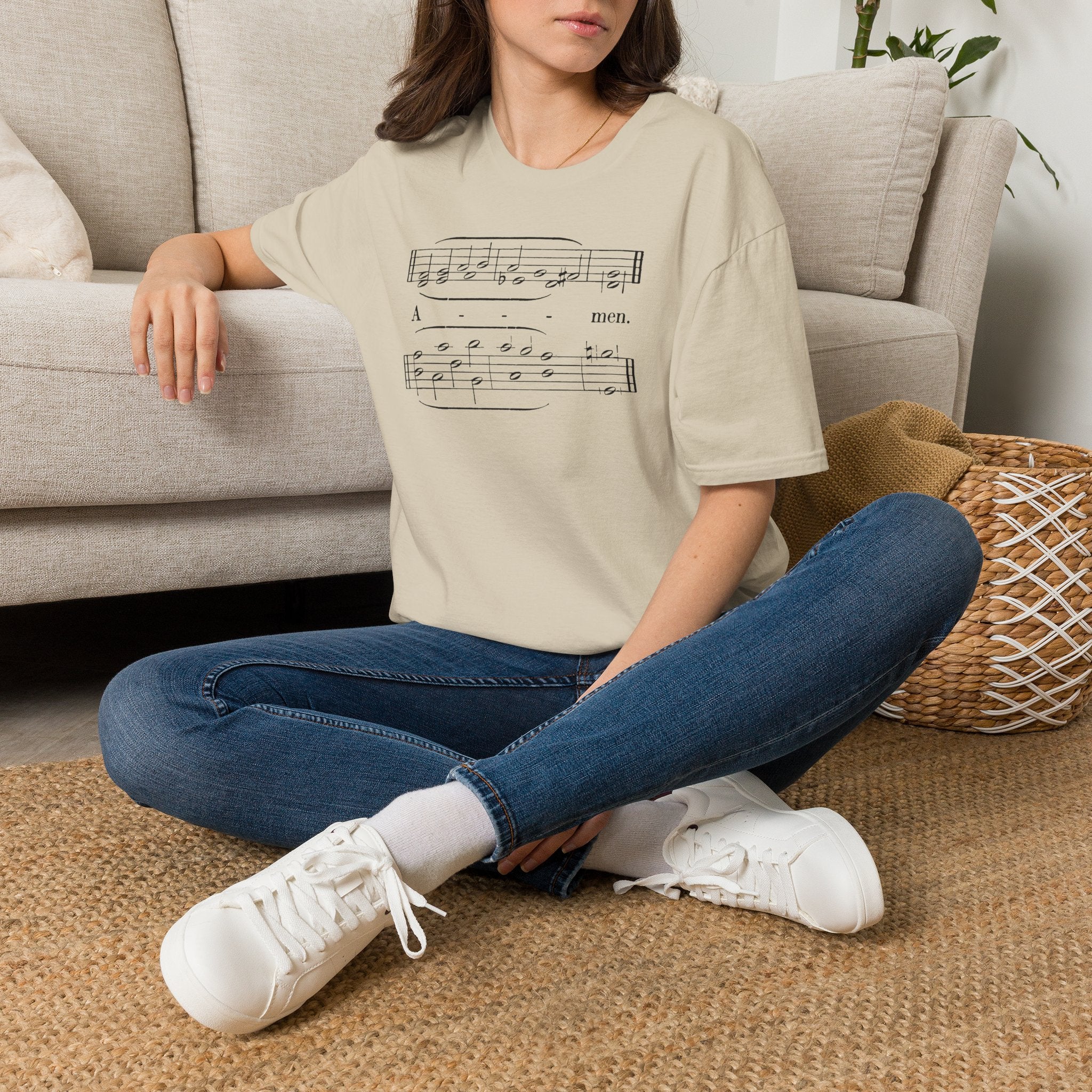 THE Amen Music Sheet T‑Shirt