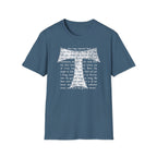 Christian Cross Text T-Shirt — ‘O Come, Thou Long Expected Jesus’ Hymn Print