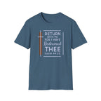 Return Unto Me T-Shirt — Isaiah 44:22 Christian Faith Tee