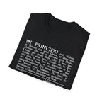 Latin 'In Principio' Text T-Shirt John 1:1-7