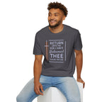 Return Unto Me T-Shirt — Isaiah 44:22 Christian Faith Tee