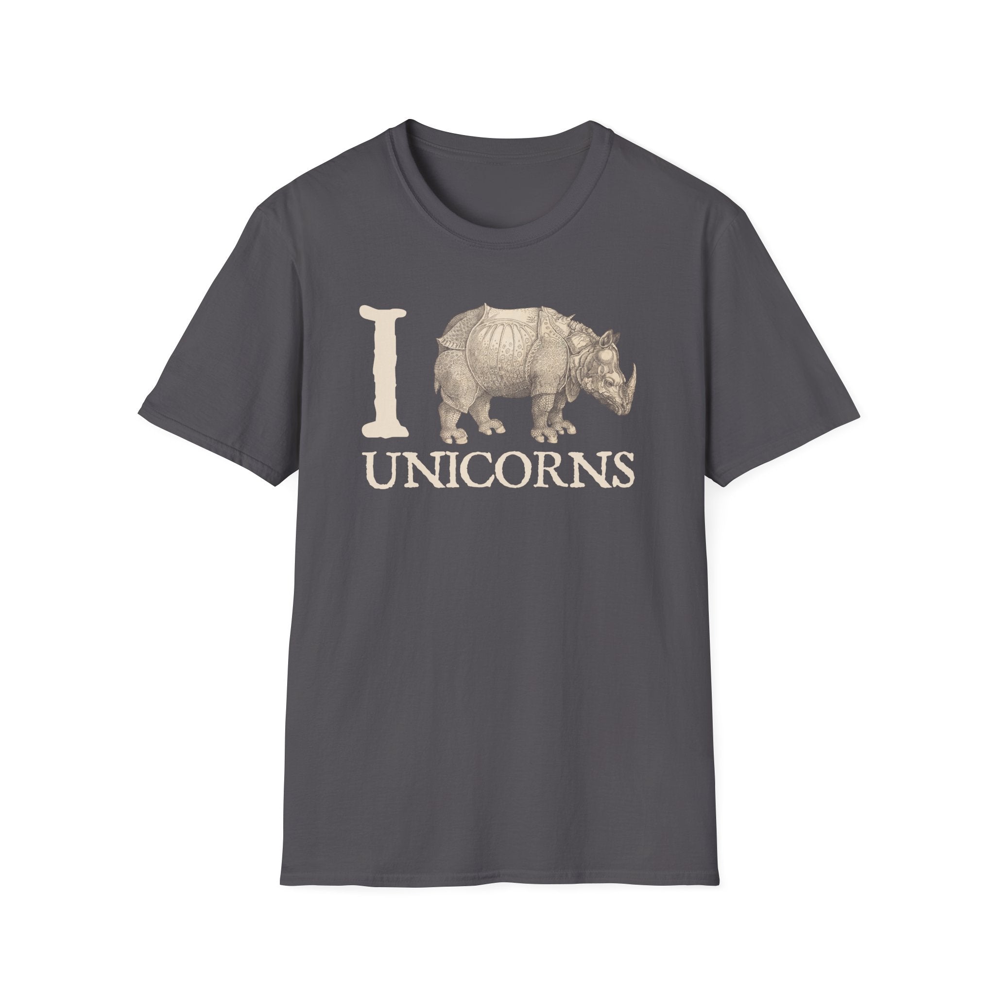 I Love Unicorns Rhinoceros Vintage Tee