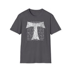 Christian Cross Text T-Shirt — ‘O Come, Thou Long Expected Jesus’ Hymn Print