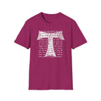 Christian Cross Text T-Shirt — ‘O Come, Thou Long Expected Jesus’ Hymn Print