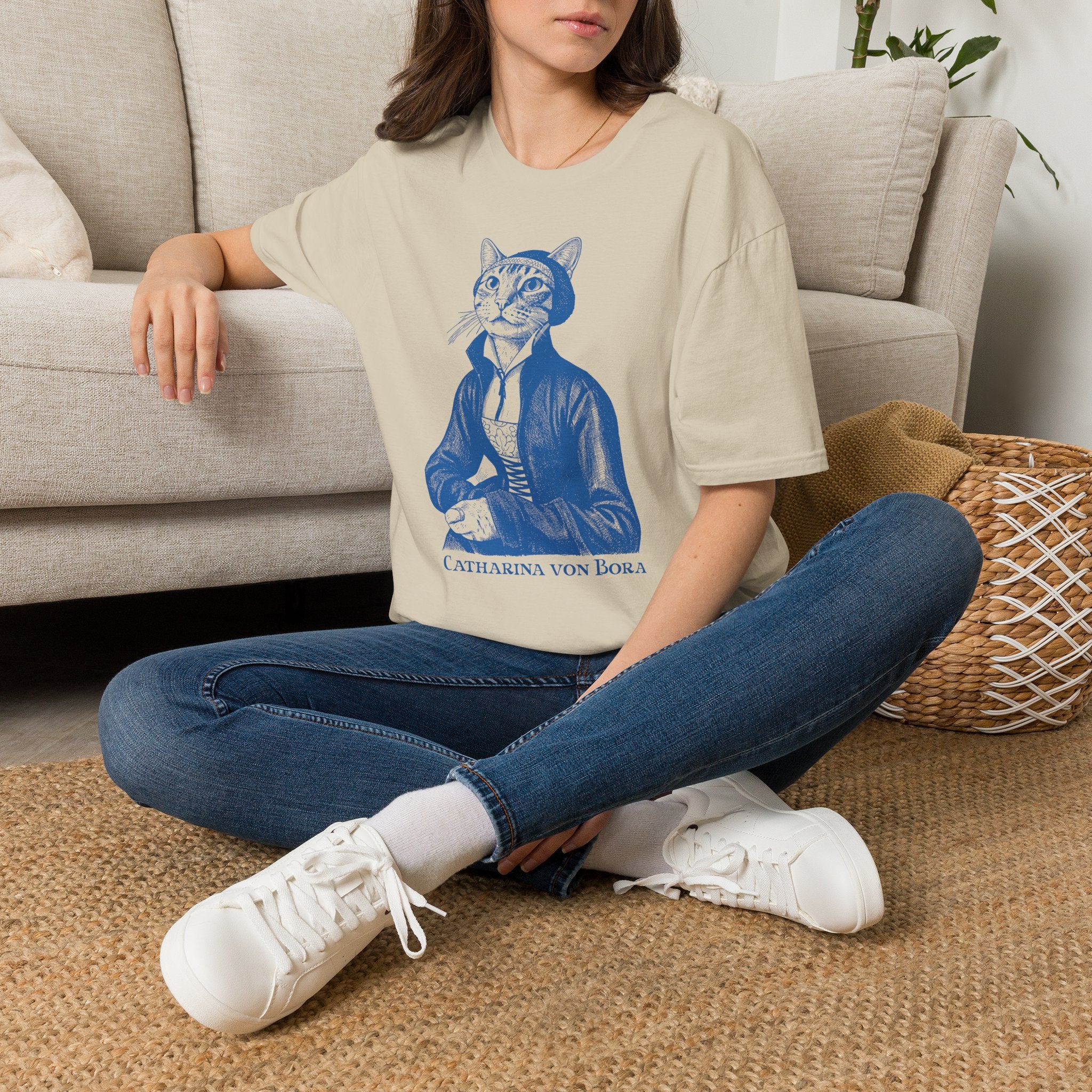 CATharina von Bora Cat Portrait Graphic Tee