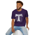 Christian Cross Text T-Shirt — ‘O Come, Thou Long Expected Jesus’ Hymn Print