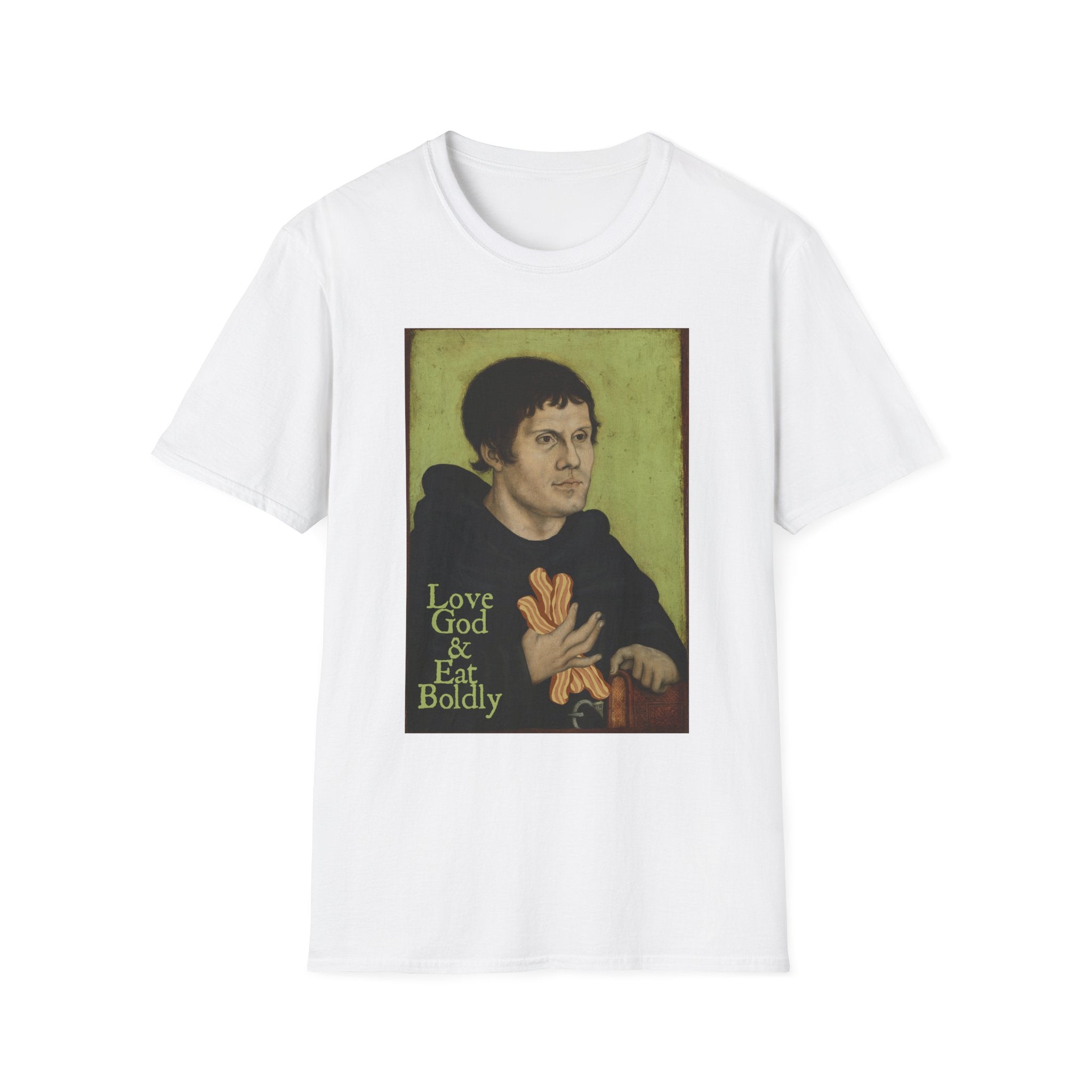 Love God, Eat Boldly Martin Luther Portrait Tee