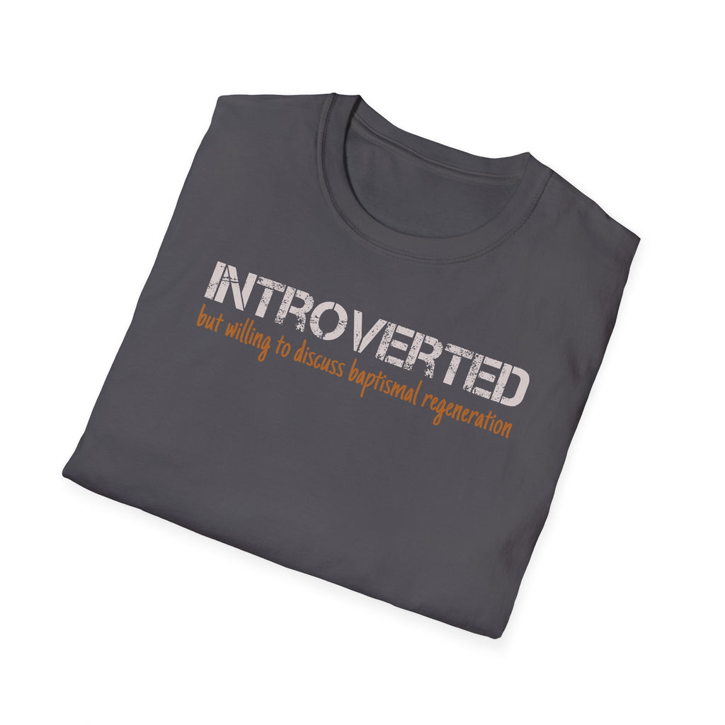Introverted But Willing to Discuss Baptismal Regeneration Tee