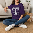 Christian Cross Text T-Shirt — ‘O Come, Thou Long Expected Jesus’ Hymn Print