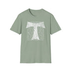 Christian Cross Text T-Shirt — ‘O Come, Thou Long Expected Jesus’ Hymn Print