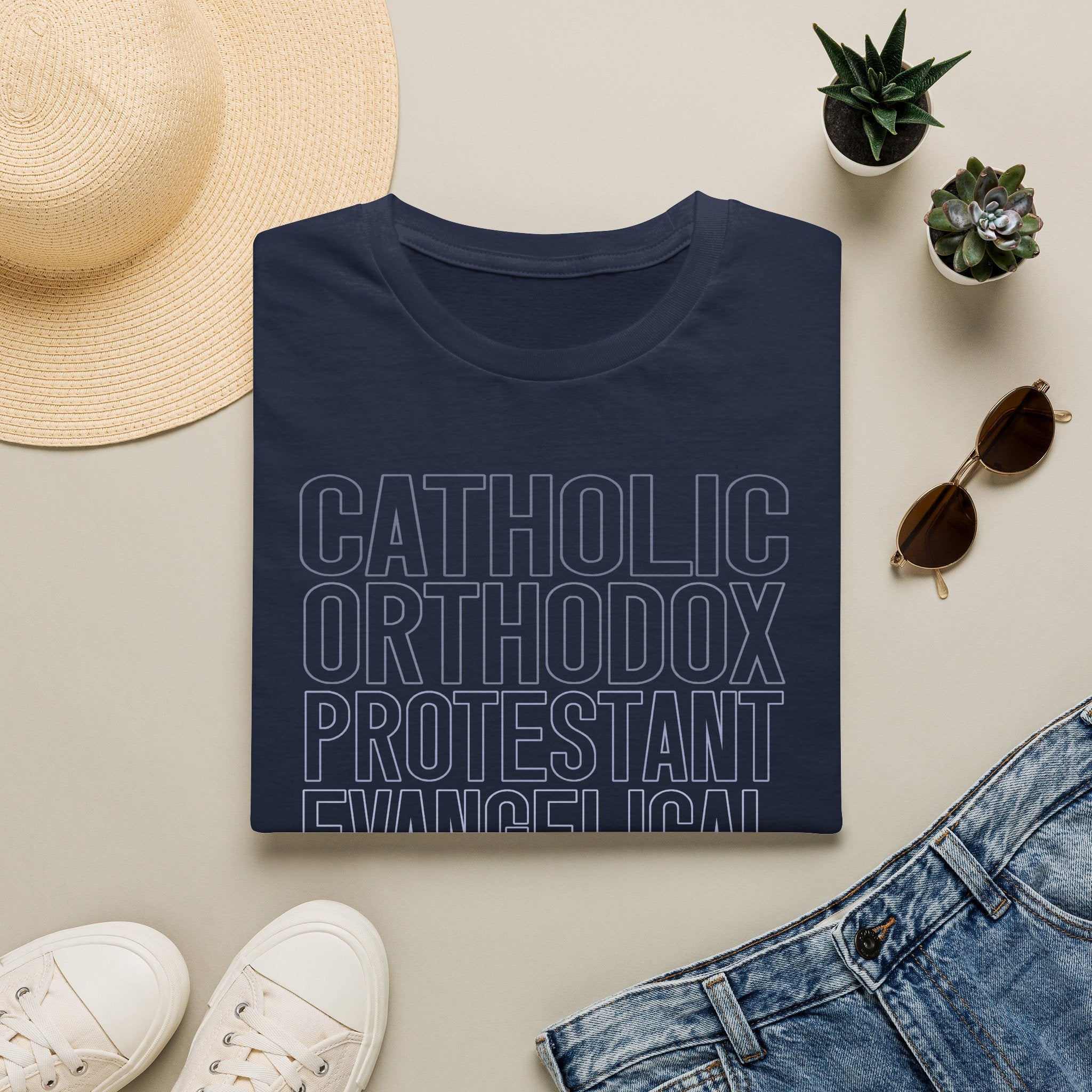 Catholic, Orthodox, Protestant, Evangelical, Lutheran Graphic Shirt