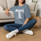Christian Cross Text T-Shirt — ‘O Come, Thou Long Expected Jesus’ Hymn Print