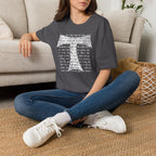 Christian Cross Text T-Shirt — ‘O Come, Thou Long Expected Jesus’ Hymn Print