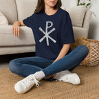 Chi Rho Christian Symbol T-Shirt — Vintage Faith Graphic Tee