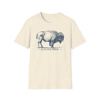 Bison Graphic T-Shirt — "Face the Storm" Inspirational Tee