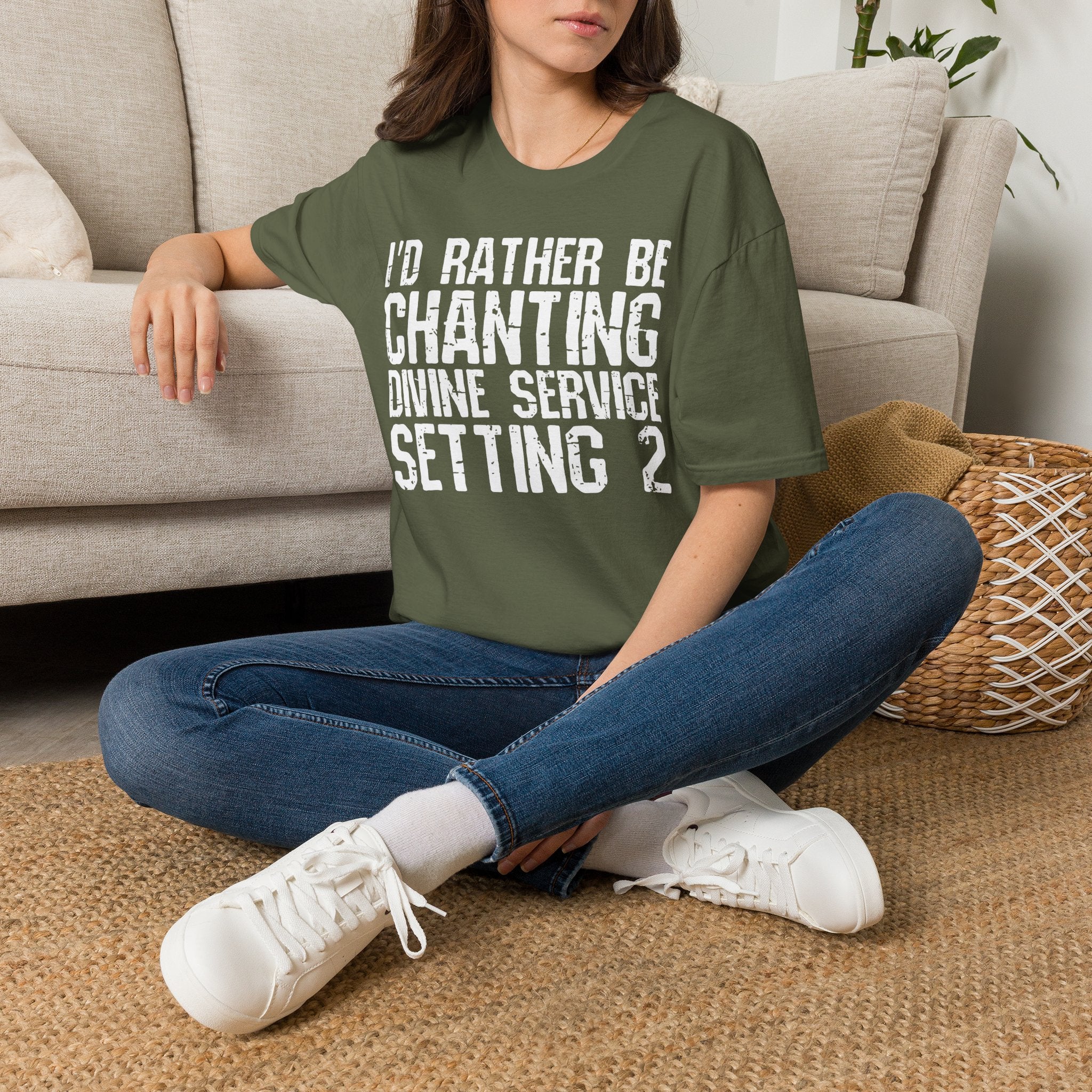 I'd Rather Be Chanting T-Shirt — Funny Spiritual Yoga Shirt
