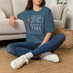 Return Unto Me T-Shirt — Isaiah 44:22 Christian Faith Tee