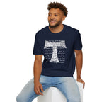 Christian Cross Text T-Shirt — ‘O Come, Thou Long Expected Jesus’ Hymn Print