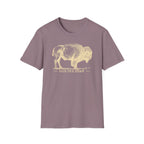 Bison Graphic T-Shirt — "Face the Storm" Inspirational Tee