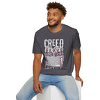 Creed Vintage Saints Graphic T‑Shirt — Religious Iconography Tee with "CREED" Text