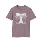 Christian Cross Text T-Shirt — ‘O Come, Thou Long Expected Jesus’ Hymn Print
