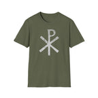 Chi Rho Christian Symbol T-Shirt — Vintage Faith Graphic Tee