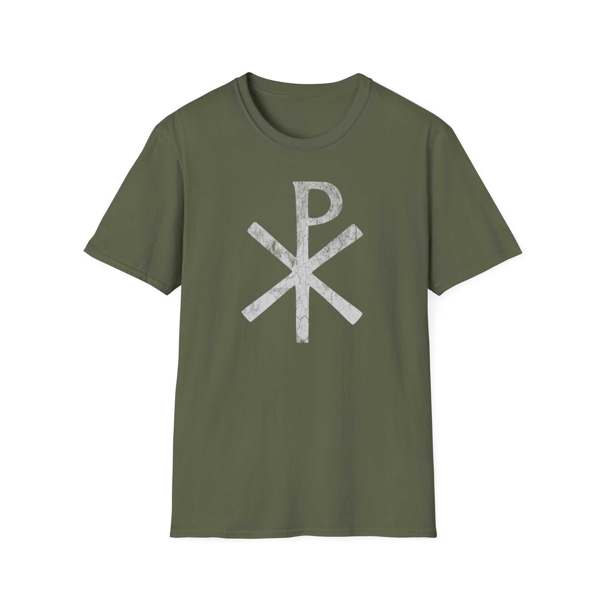 Chi Rho Christian Symbol T-Shirt — Vintage Faith Graphic Tee