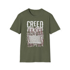 Creed Vintage Saints Graphic T‑Shirt — Religious Iconography Tee with "CREED" Text