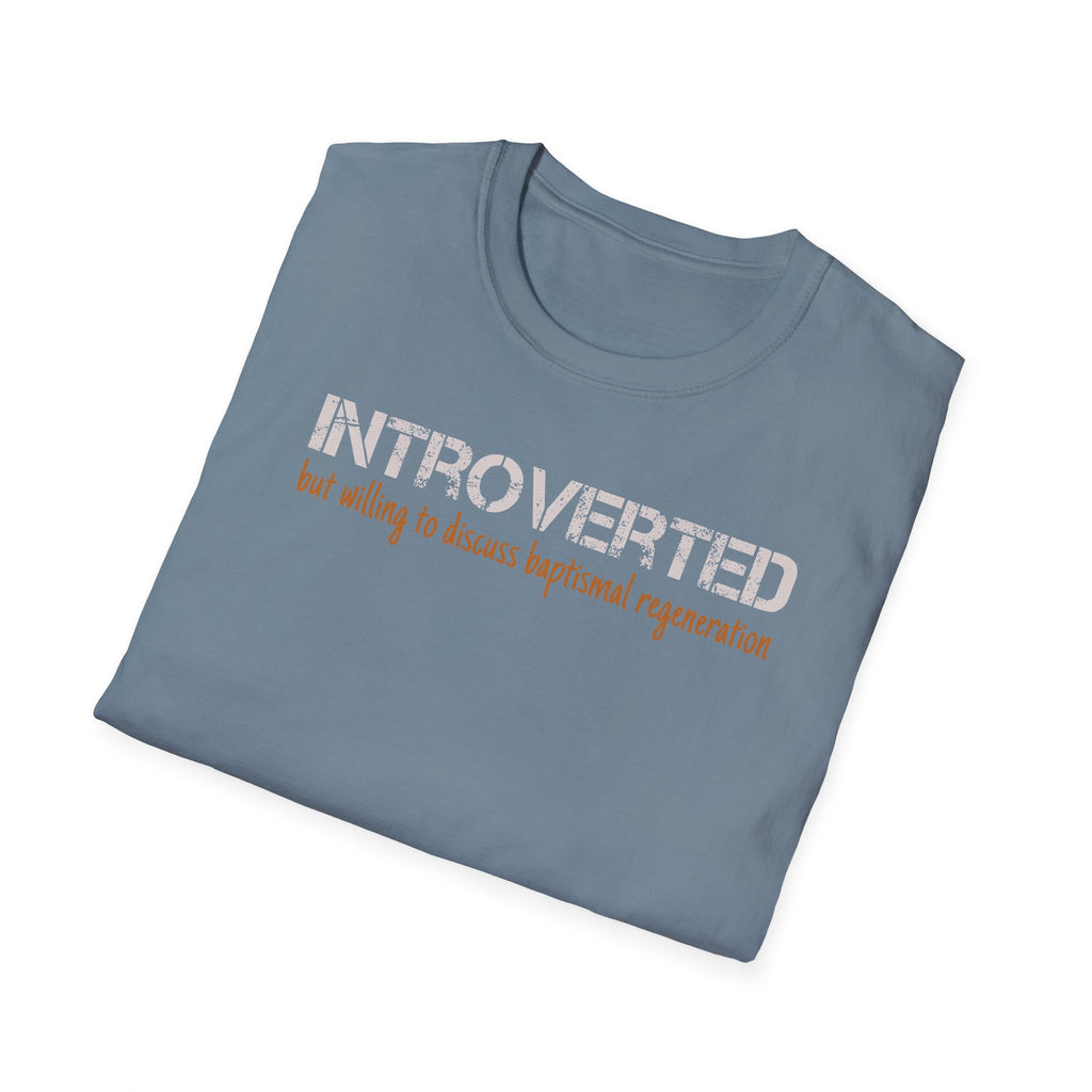 Introverted But Willing to Discuss Baptismal Regeneration Tee