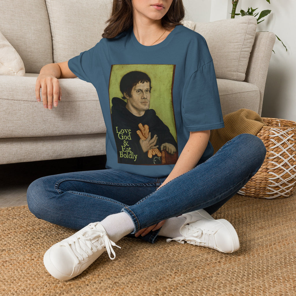 Love God, Eat Boldly Martin Luther Portrait Tee