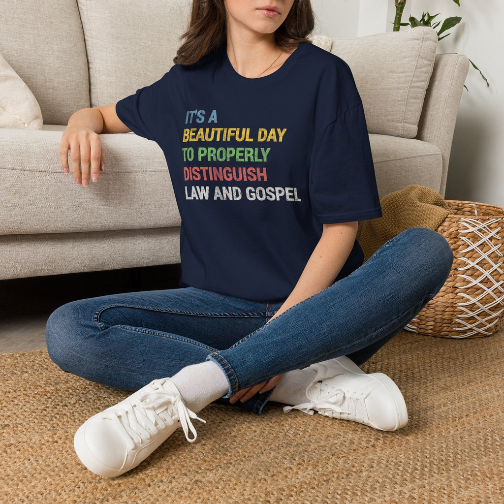It's a Beautiful Day to Properly Distinguish Law and Gospel Lutheran Tee