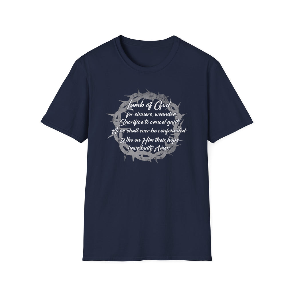 Stricken Smitten and Afflicted Verse 4 Tee - Christian Hymn Shirt