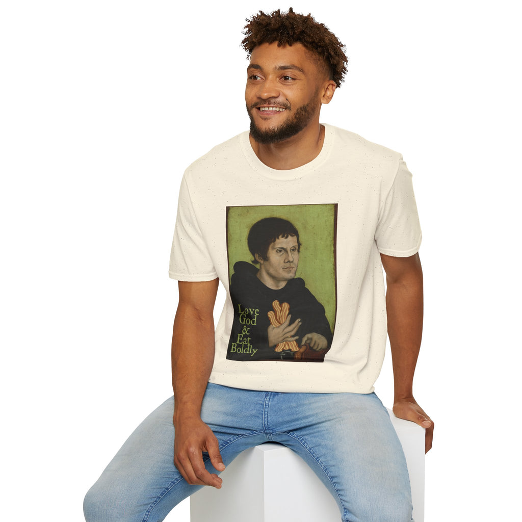 Love God, Eat Boldly Martin Luther Portrait Tee