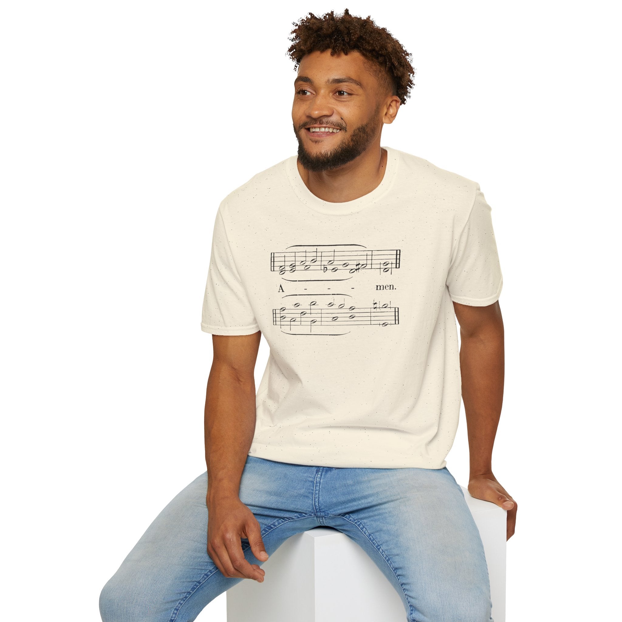 THE Amen Music Sheet T‑Shirt