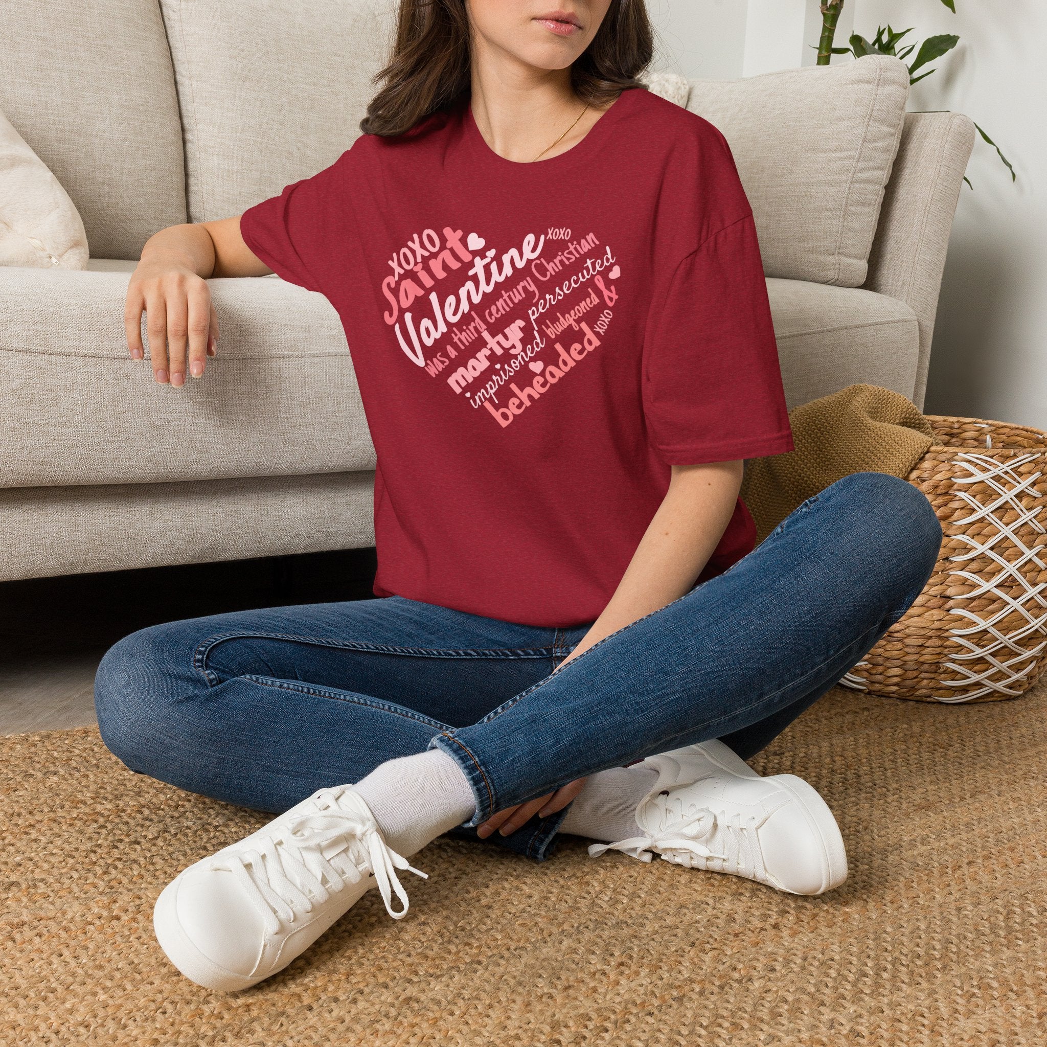 Bludgeoned and Beheaded - St. Valentine Saint Heart T-Shirt