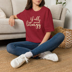 Y'all Need Liturgy White Text T-Shirt