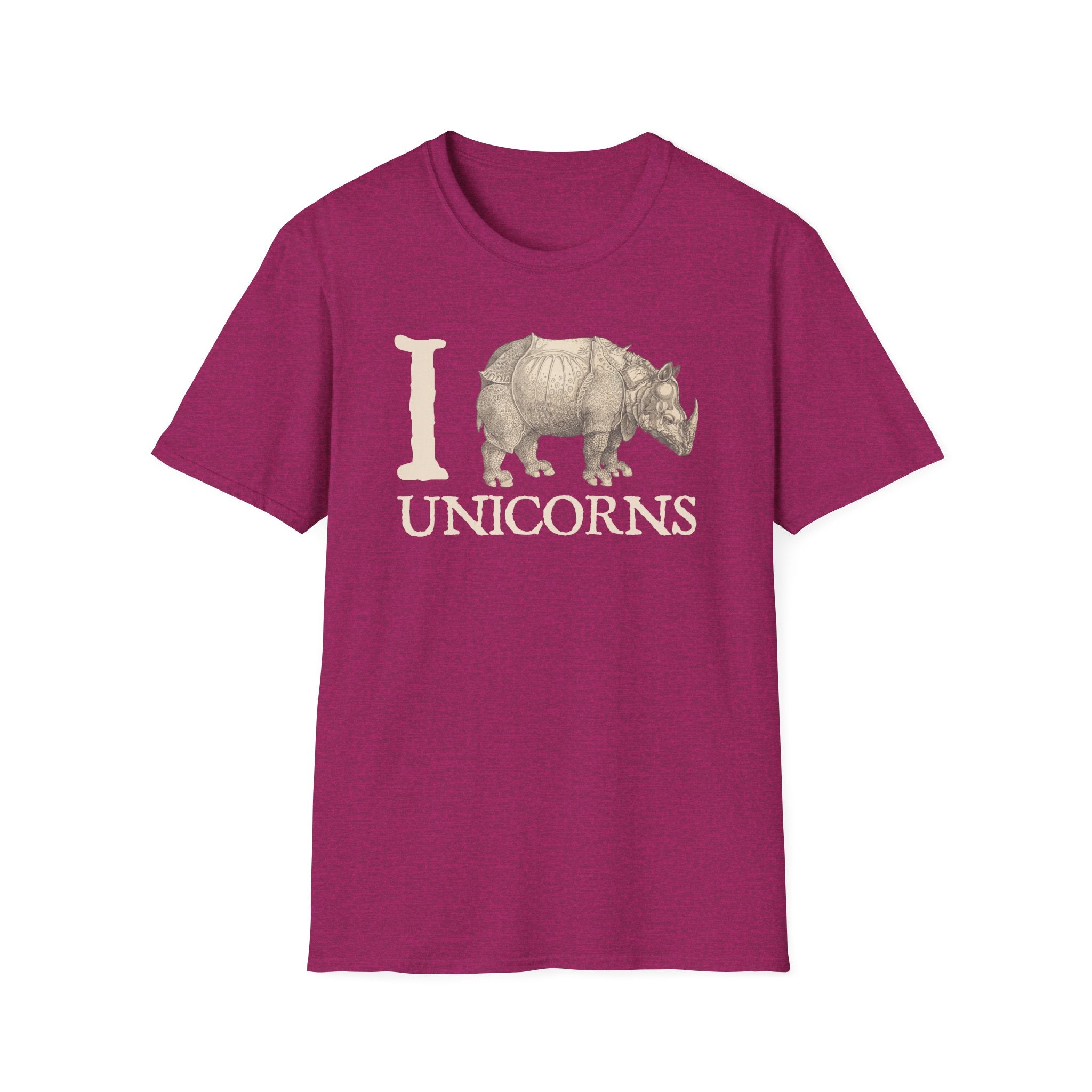 I Love Unicorns Rhinoceros Vintage Tee