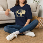 Bison Graphic T-Shirt — "Face the Storm" Inspirational Tee