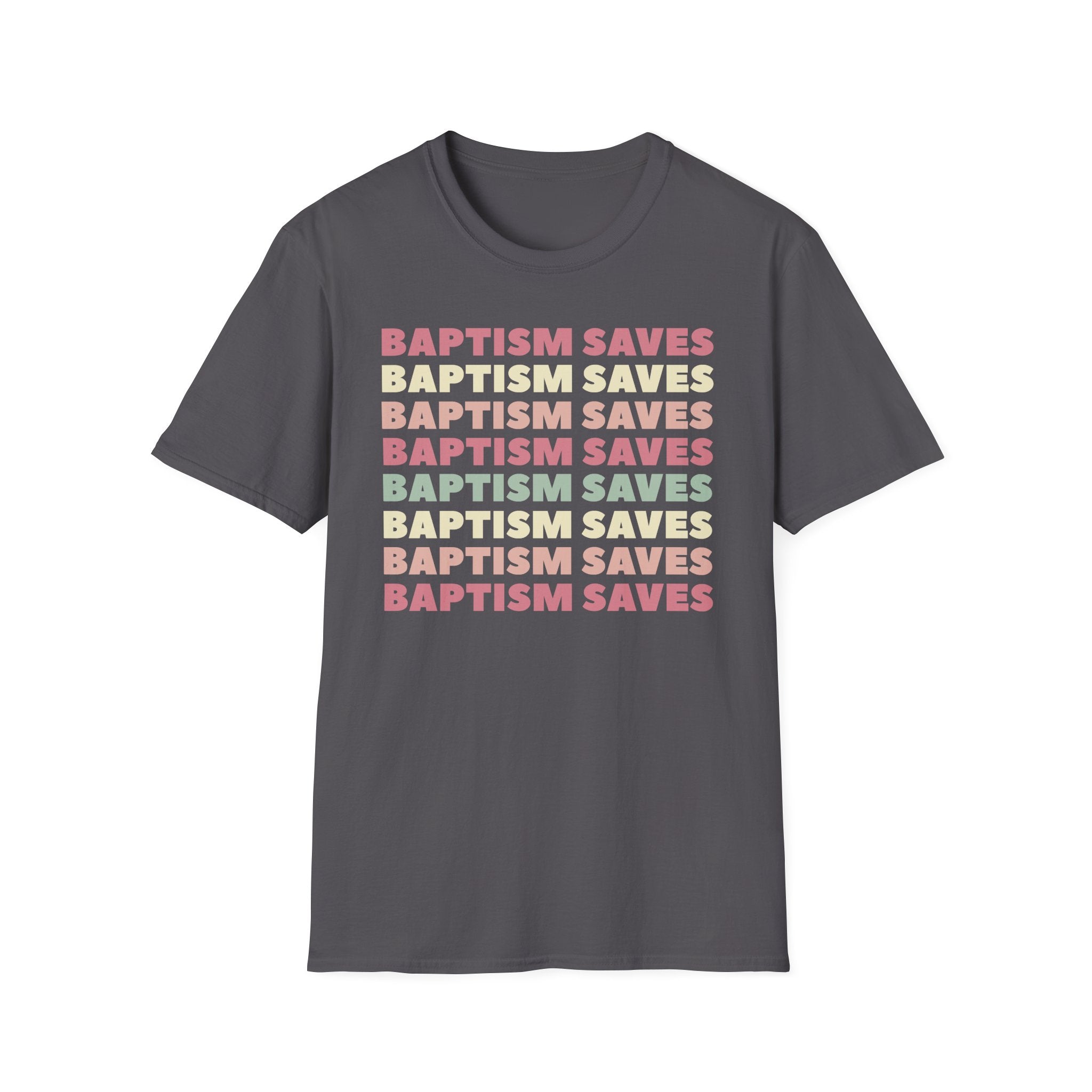 Baptism Saves Retro Graphic T-Shirt