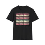 Baptism Saves Retro Graphic T-Shirt