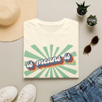 Retro "is means is" Graphic T-Shirt — Vintage Sunburst Casual Tee