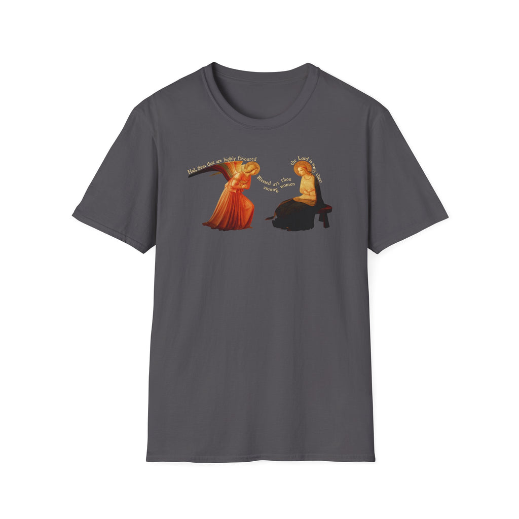 Fra Angelico The Annunciation with Text T-Shirt