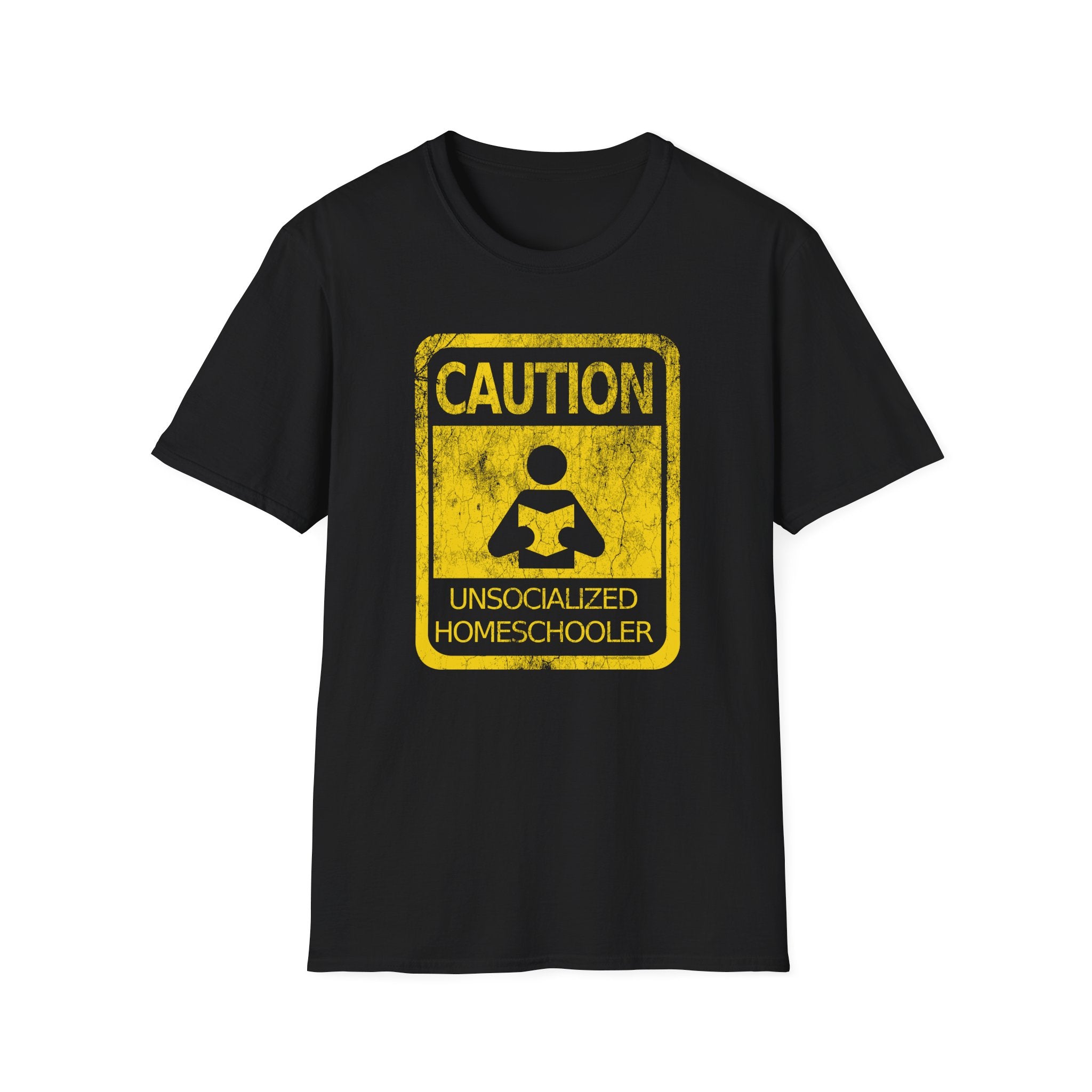 Caution: Unsocialized Homeschooler Funny Homeschool Tee