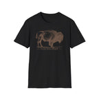 Bison Graphic T-Shirt — "Face the Storm" Inspirational Tee