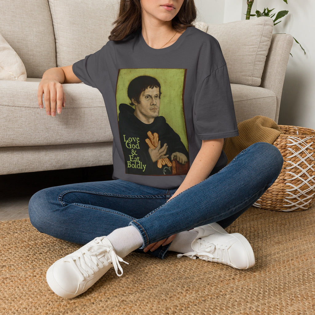 Love God, Eat Boldly Martin Luther Portrait Tee