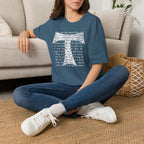 Christian Cross Text T-Shirt — ‘O Come, Thou Long Expected Jesus’ Hymn Print