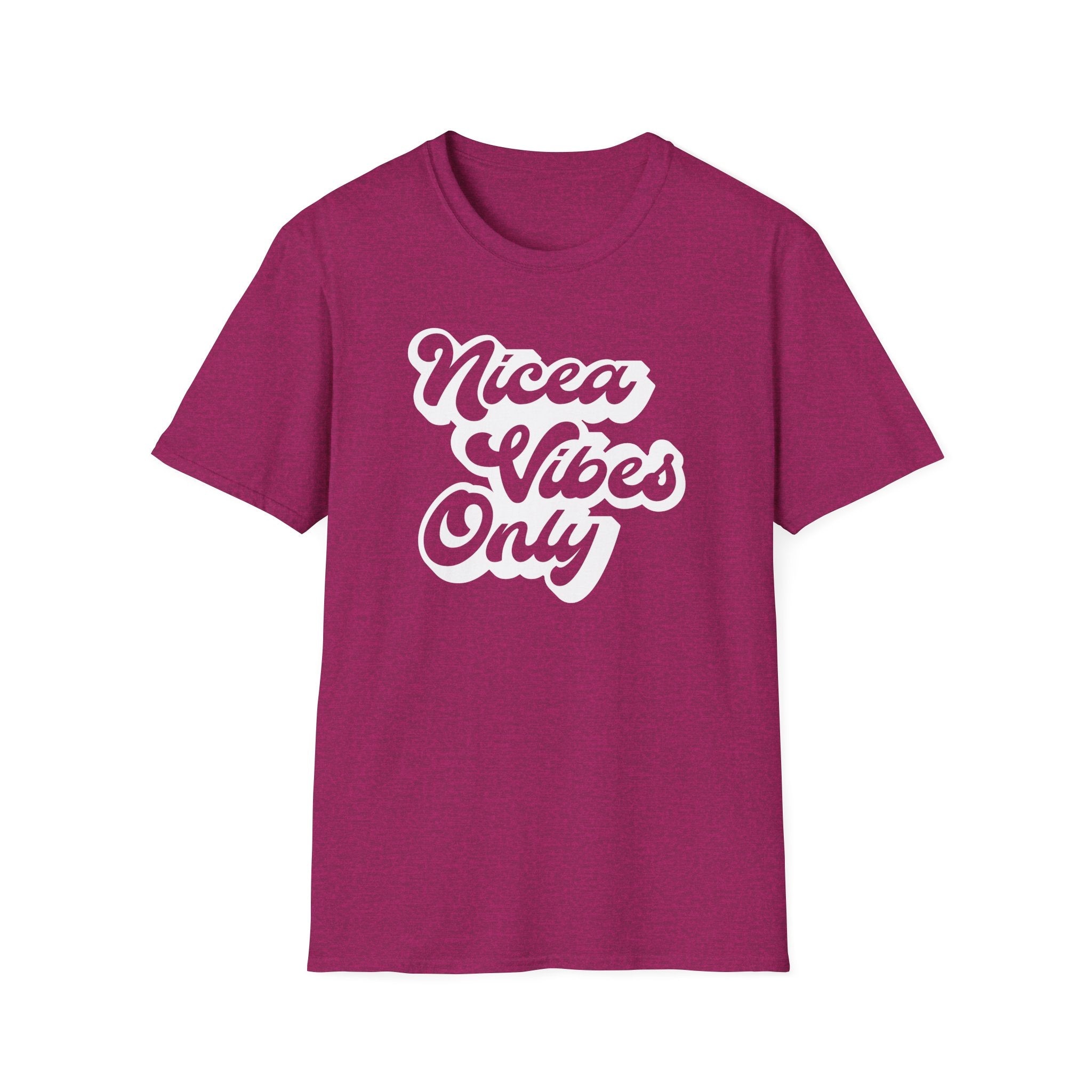 Nicea Vibes Only T-Shirt — Retro Script Graphic Tee
